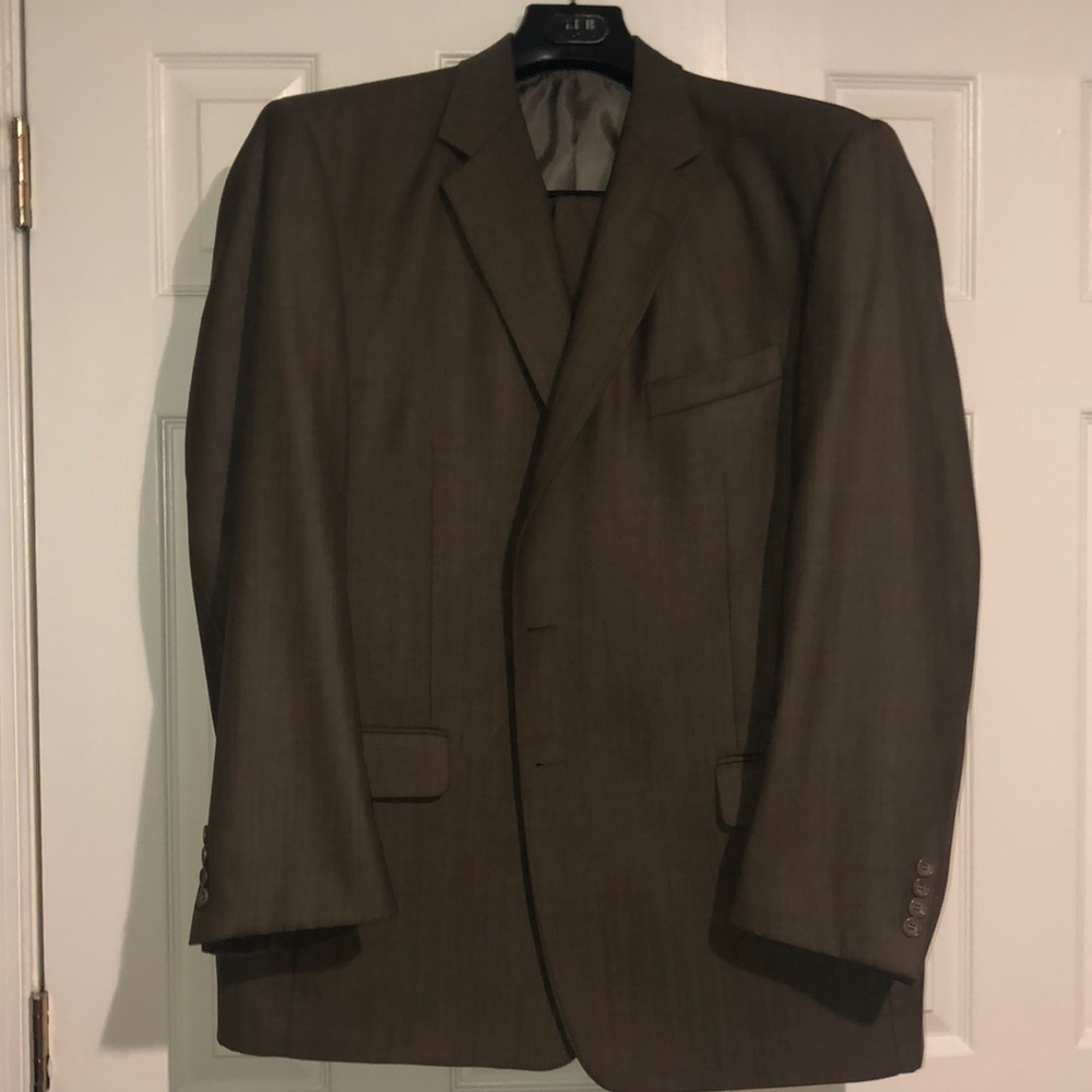 Three Button Suit with Cuff Hem